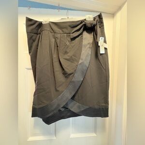 Worthington Chic Black Asymmetrical Skirt